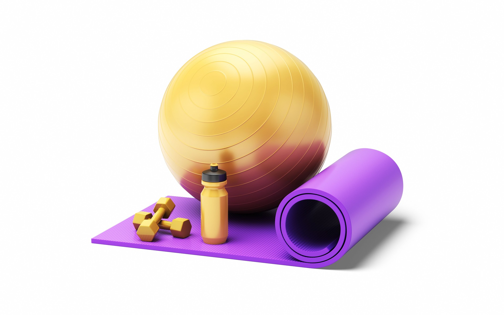 Fitness and Exercise Equipment, Object + Shadow Clipping Path